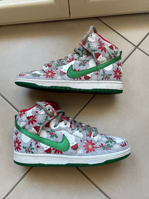 Nike SB x Concepts Dunk High 'Ugly Christmas Sweater' Grey (2013)