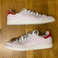 Adidas x Pharrell Williams Stan Smith 'Small Polka Red White' Used
