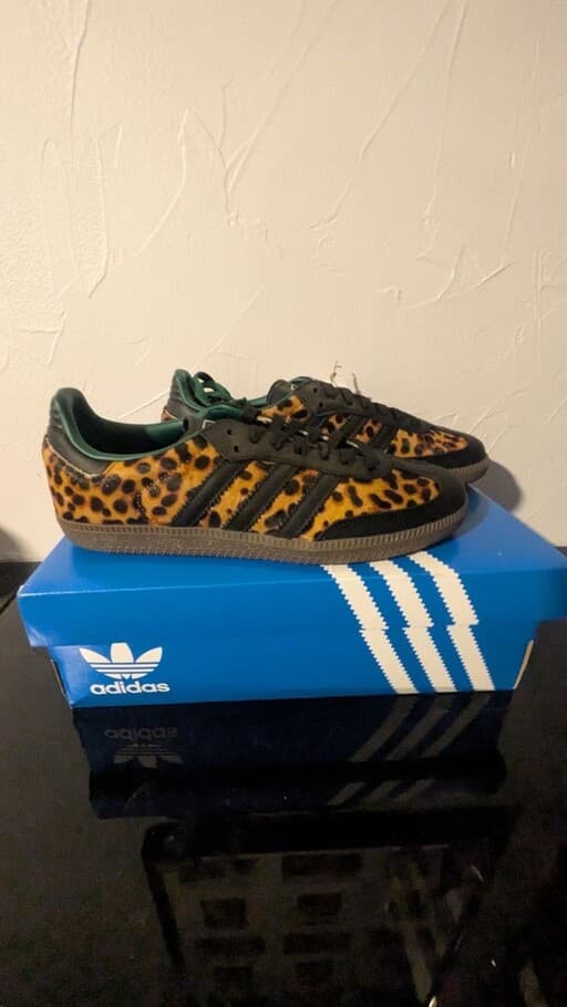 Adidas Samba OG WMNS 'Black Green Leopard'