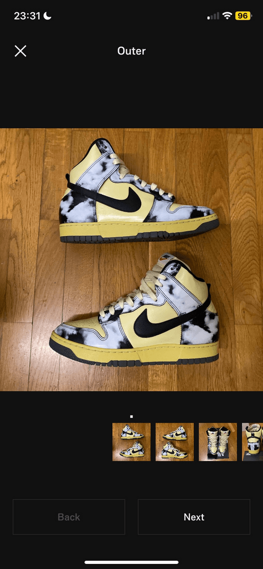 Nike Dunk High 1985 SP Black Acid Wash Grey (2021)