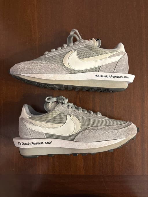 Nike x sacai x Fragment LDWaffle 'Light Smoke Grey' (2021)