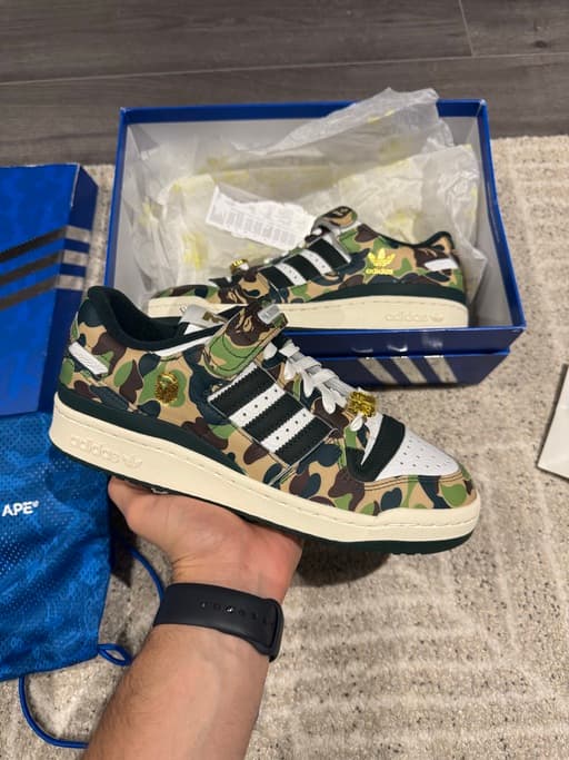 Adidas x BAPE Forum Low 30th Anniversary Green (2023)
