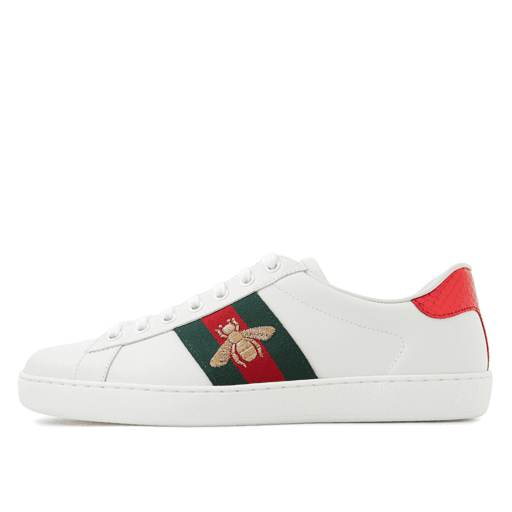 Luxury Gucci Ace Bee White