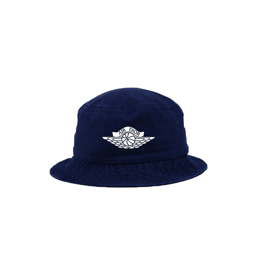 Luxury Dior x Jordan Wings Bucket Hat Navy (SS20)
