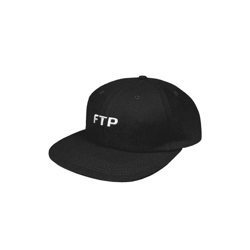 Fuck The Population Wool Logo 6 Panel Hat Black (FW19)