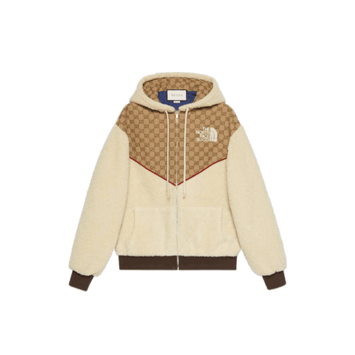 Gucci x The North Face GG Canvas Shearling Jacket Beige (SS21)