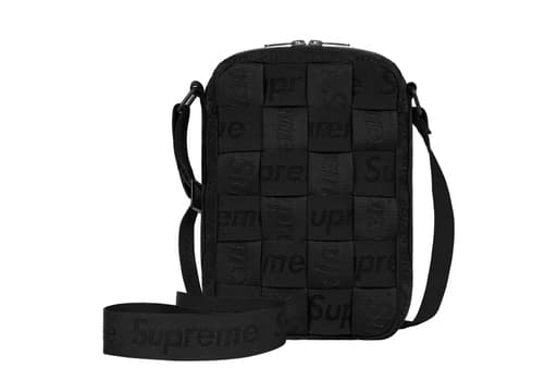 Supreme Woven Shoulder Bag Black (SS23)