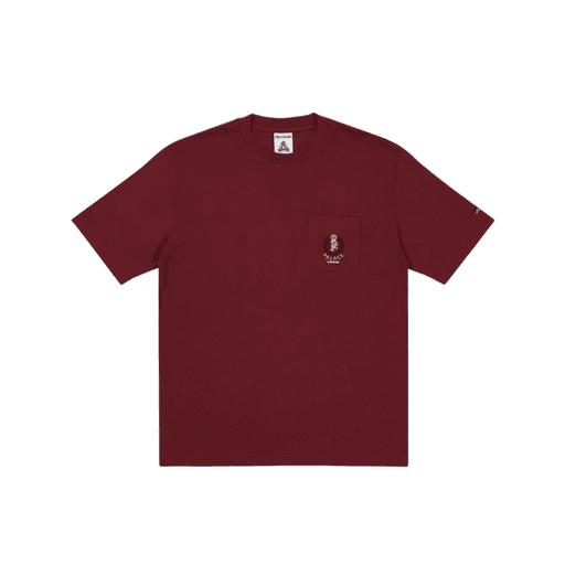 Palace x Reebok NPC Pocket T-Shirt Burgundy (SS21)