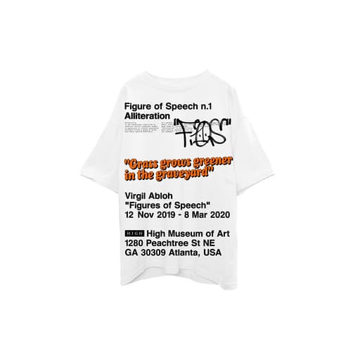 Virgil Abloh x FOS Alliteration VAA + AMO Towers 3F T-Shirt Tee White (2019)
