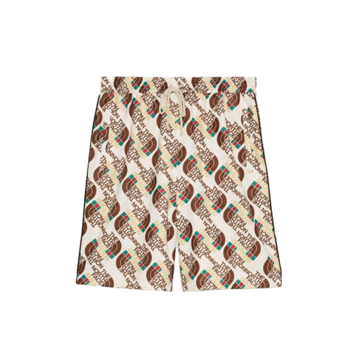 Gucci x The North Face Web Technical Jersey Shorts Brown/Beige (SS21)