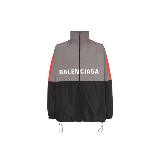 Balenciaga Logo Windbreaker Grey