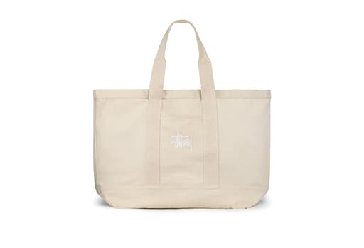 Stussy Canvas Extra Large Tote Bag Washed Black (SS23)