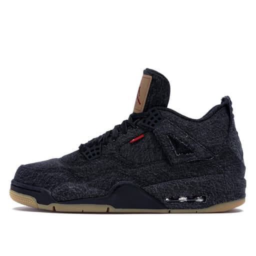 Air Jordan x Levi's 4 Denim Levis Black/Black (Blank Tag) (2018)
