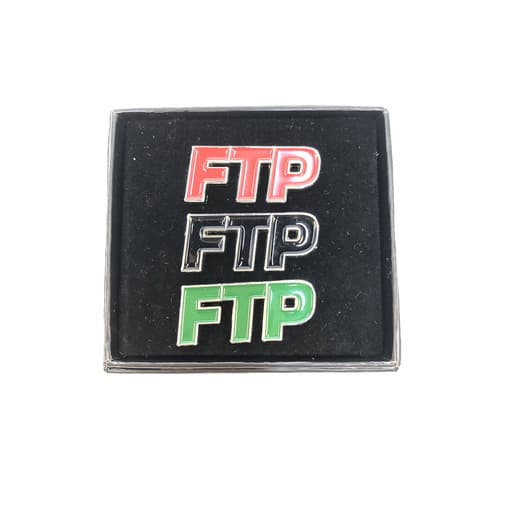 Fuck The Population FTP Logo Pin Set