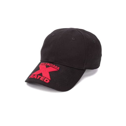 Balenciaga X Rated Cap Black Red