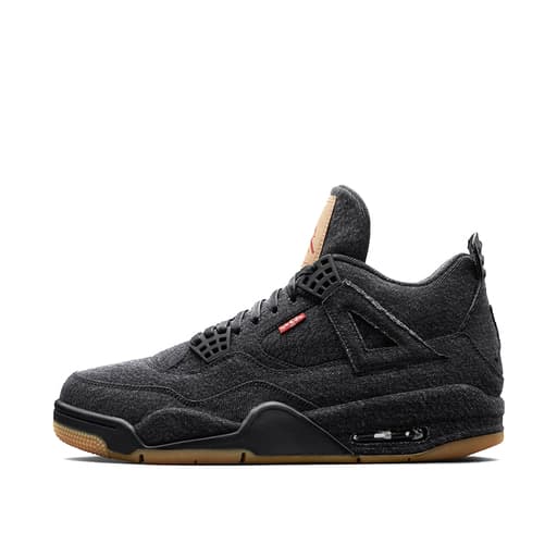 Air Jordan x Levi's 4 Denim Levis 'Black/Black' (With Levis Tag) (GS) (2018)