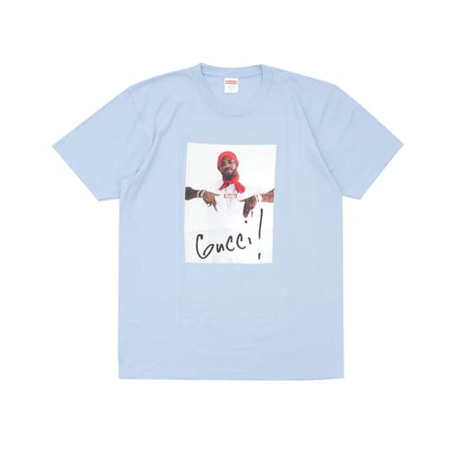 Supreme Gucci Mane T-Shirt Tee Light Blue (FW16)
