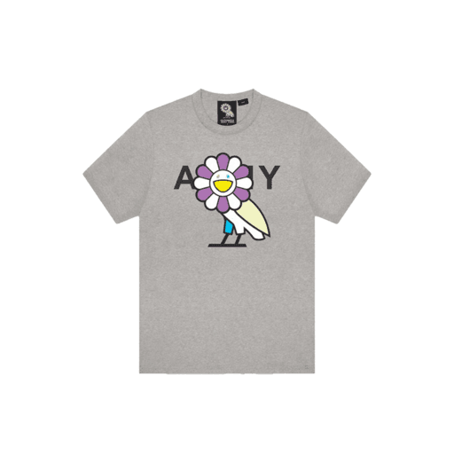 Takashi Murakami x OVO Surplus Flower Owl Tee Heather Grey (FW19)