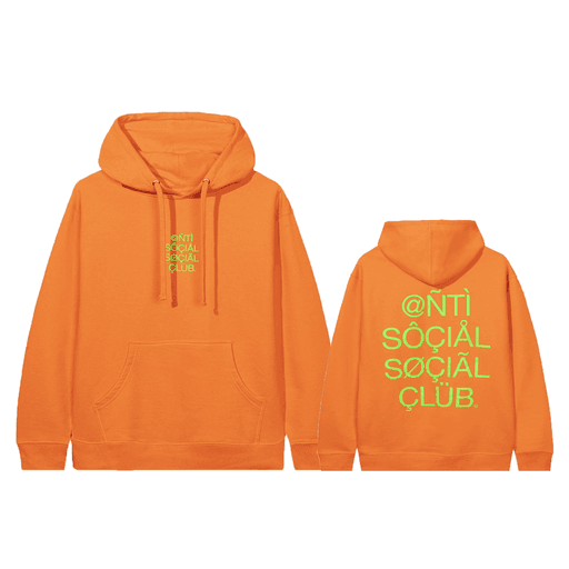 Anti Social Social Club ASSC999 Orange Hoodie (FW20)