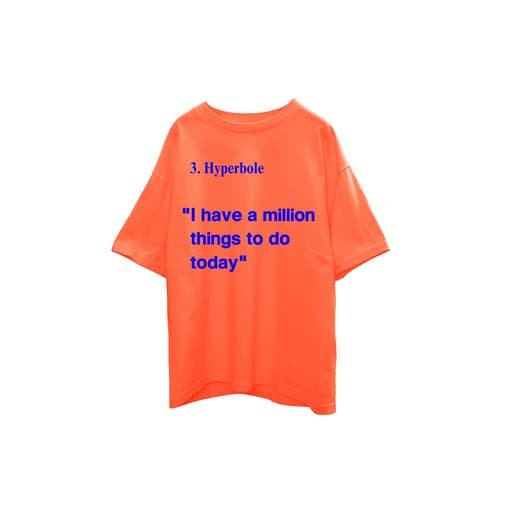 Virgil Abloh x FOS Hyperbole VAA + AMO 3H T-Shirt Tee Orange (2019)