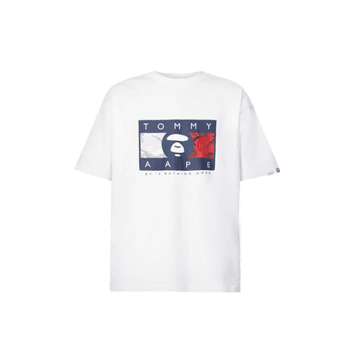 Tommy Hilfiger x AAPE Cotton-Jersey T-shirt White (SS20)