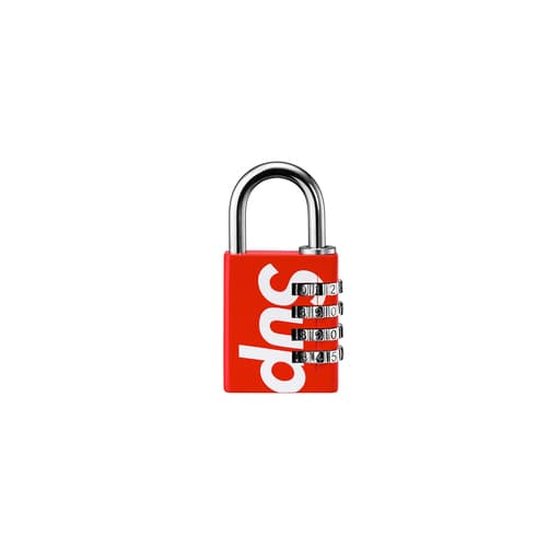 Supreme Master Lock Numeric Combination Lock Red (SS19)