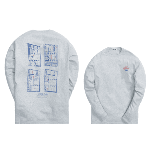 Kith Paris Opening L/S Tee Light Heather Grey (SS21)