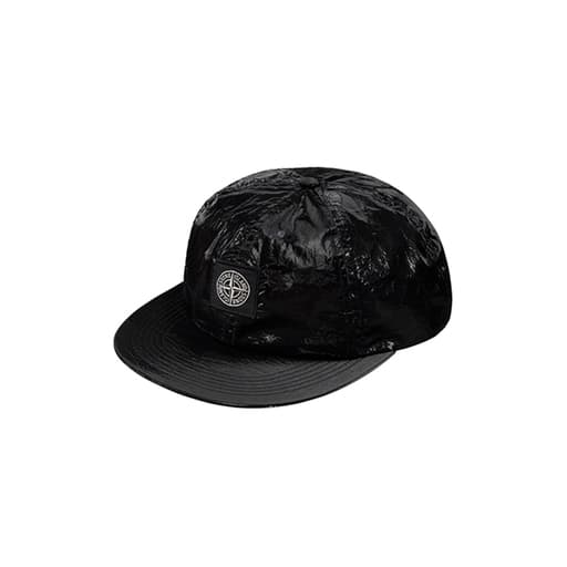 Supreme x Stone Island New Silk Light 6-Panel Cap Black (SS19)