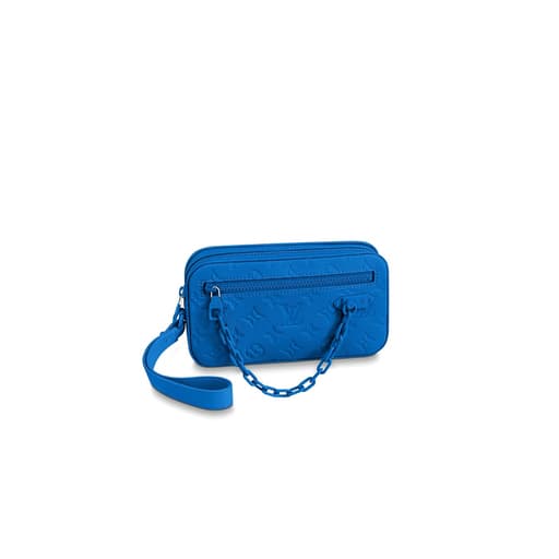 Luxury x Virgil Abloh Blue Pochette Volga (2019)