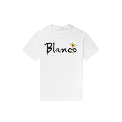 Takashi Murakami x J Balvin Blanco Script Tee White