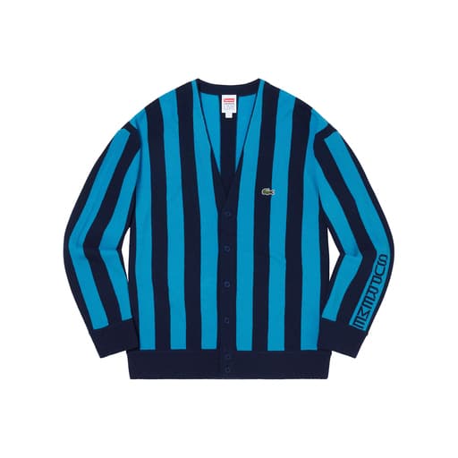 Supreme x Lacoste Stripe Cardigan Navy (FW19)