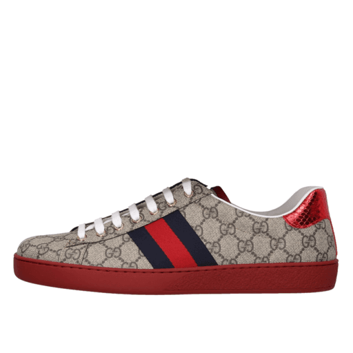 Luxury Gucci Ace GG Supreme Red