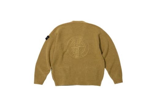 Supreme x Stone Island Bouclé Cardigan Olive (FW23)