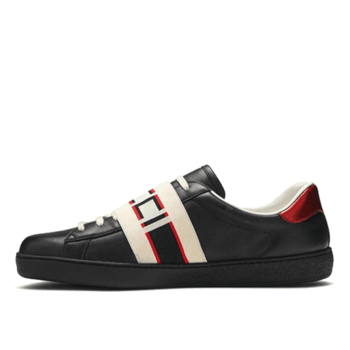 Luxury Gucci Ace Stripe Black