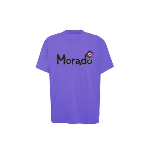 Takashi Murakami x J Balvin Morado Script Tee Purple