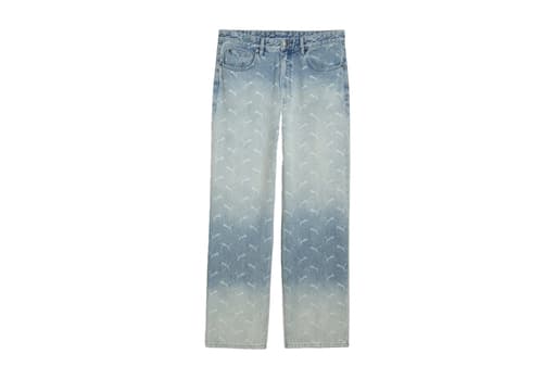 PUMA x ASAP Rocky Laser Monogram Relaxed Jeans 'Light Wash' (2025)