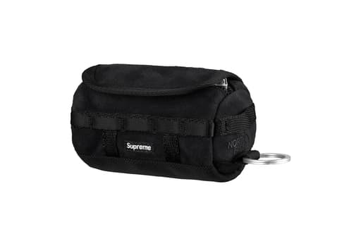 Supreme x The North Face Suede Base Camp Duffle Keychain Black (FW23)