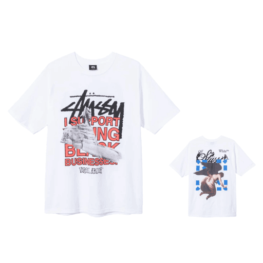 Stussy x Virgil Abloh World Tour Collection T-Shirt White (FW20)