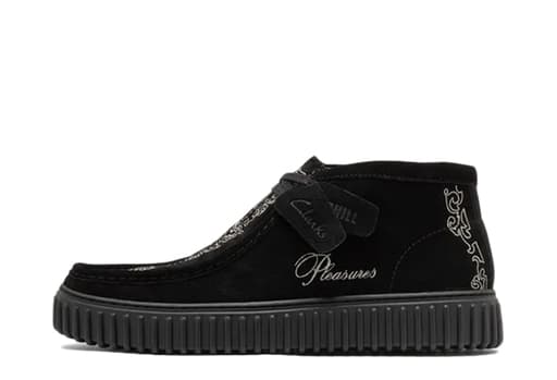 Clarks x Martin Rose x Pleasures Torhill Woven 'Black Suede' (2024)