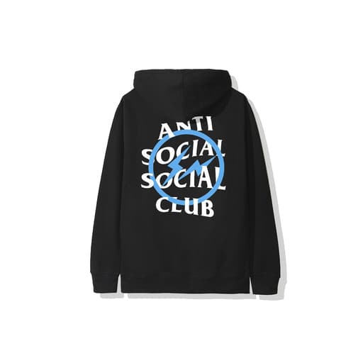 Anti Social Social Club x Fragment Design ASSC Hoodie Blue Bolt (FW19)