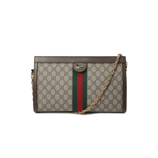 Luxury Gucci GG Ophidia Shoulder Bag Medium Brown