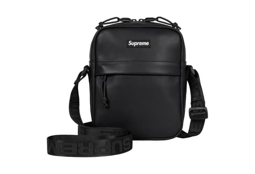 Supreme Leather Shoulder Bag Black (FW23)