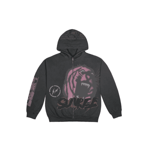 Travis Scott Cactus Jack For Fragment Sunrise Zip Up Hoodie Dark Grey (SS21)