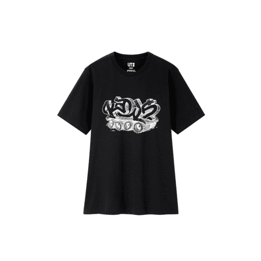 Kaws x Uniqlo Wordmark Tee (US Sizing) Black (SS19)
