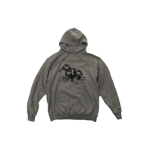 Virgil Abloh x MCA Figures Of Speech Flags (Blue Text) Hoodie Heather Grey (2019)