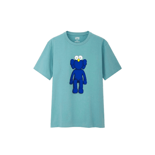 Kaws x Uniqlo Blue BFF Tee (US Sizing) Green (SS19)