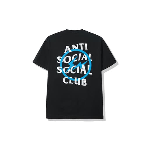 Anti Social Social Club x Fragment Design ASSC Tee T-Shirt Blue Bolt (2019)