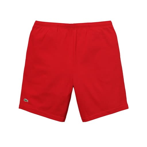 Supreme x Lacoste Pique Shorts Red (SS17)
