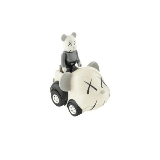 Kaws x Bearbrick x Takara Tomy Choro-Q Figure & Car Set Brown