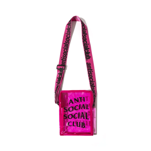 Anti Social Social Club Transparencies Pink Clear Side Bag (FW21)